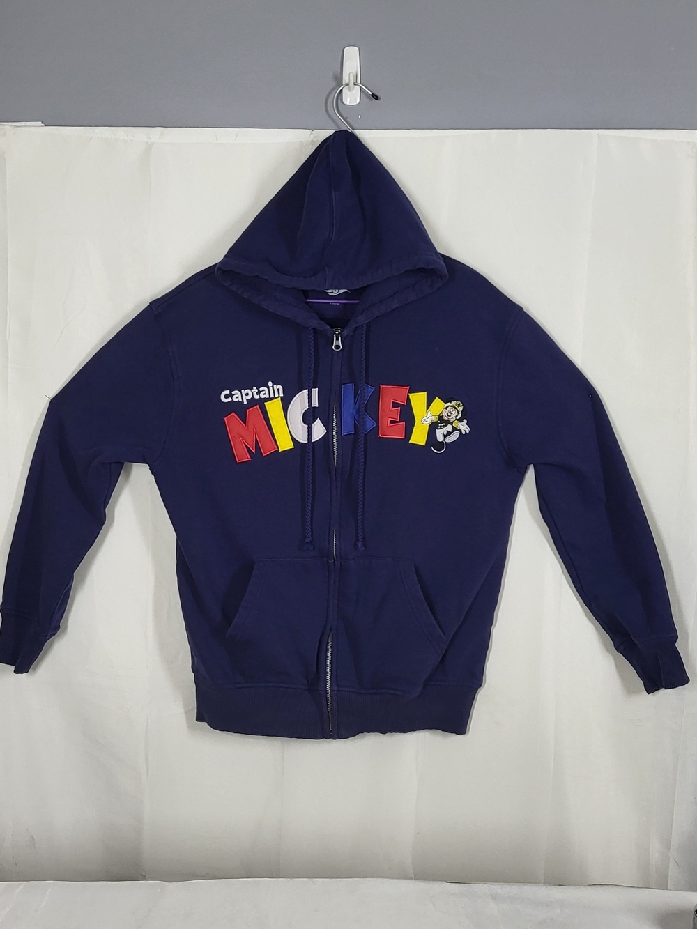 Disney Cruise Line Captain Mickey Disney Cruise Line hoodie Boys Small Blue Zip